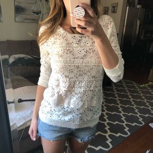Anthro lace top